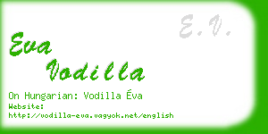 eva vodilla business card