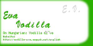 eva vodilla business card
